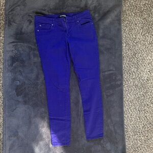 Express Royal Purple Skinny Jeans